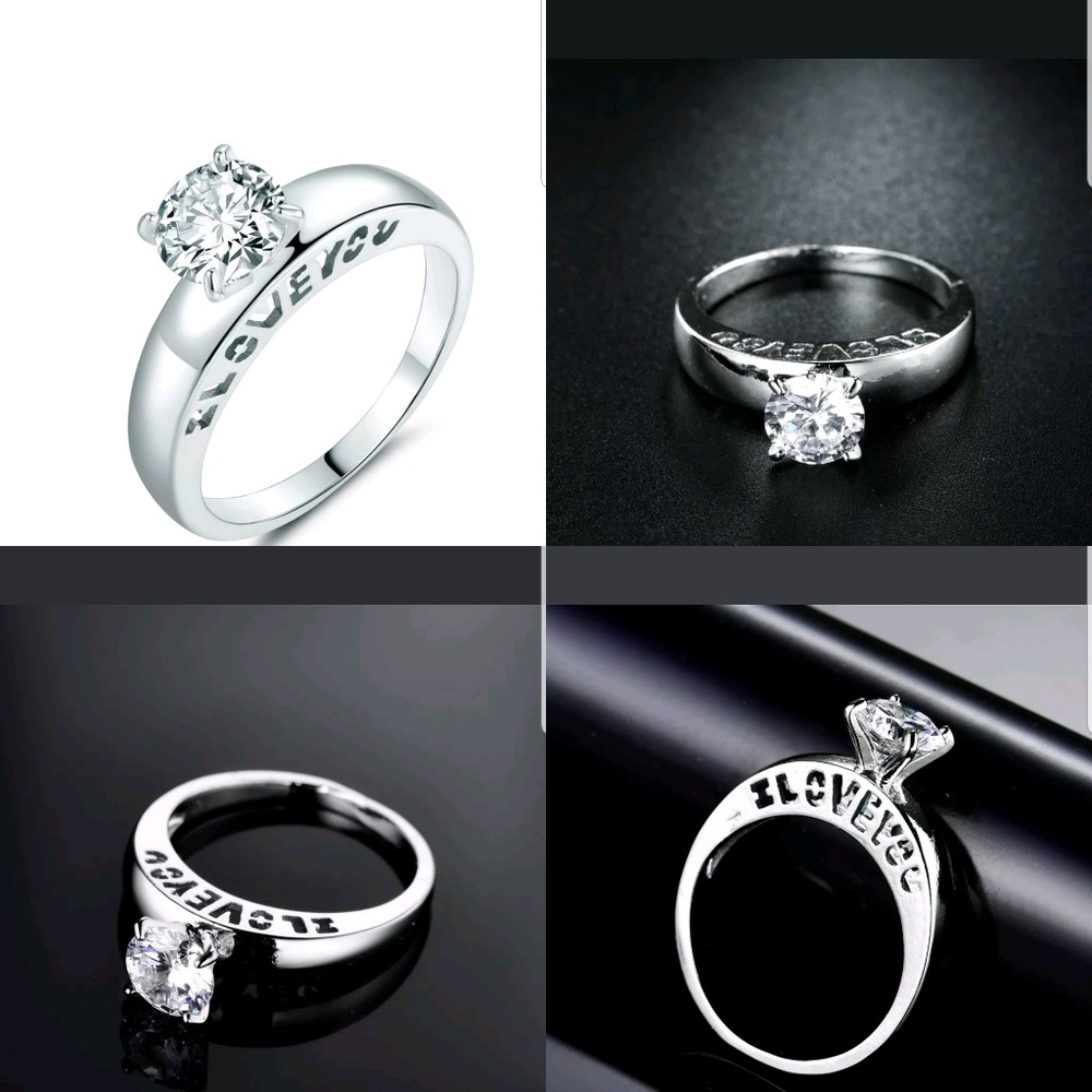 18K White Gold Filled Topaz